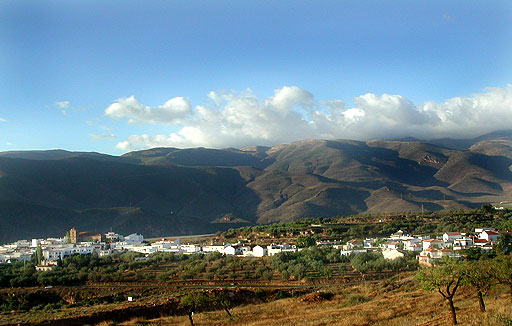 Panormica de Padules con la Sierra de Gdor de fondo