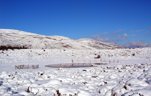 Nieve en el Paraje de Barjal, Sierra de Gdor